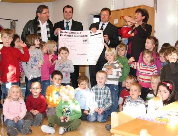 Spende an städtische Kindergärten Plochingen